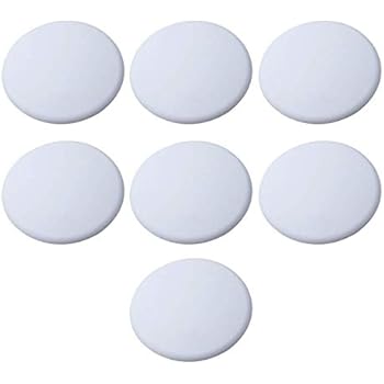 Strongest Wall Door Handle Stopper Set. 7 Pieces of White Silicone Door Knob, Round Wall Shield Cushion. Wall Protector for Door Handle. Guard Door Bumper Wall Protector Rubber. Self Adhesive