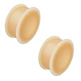 Pair of Silicone Hider Plug Version 1: 0g, Wearable Length: 5/16