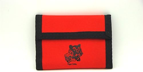 Tiger Cubs Bifold Nylon Wallet w/ Inside Pocket / Hook n Loop Closures