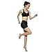 4ucycling Women's Cycling Shorts 3D Padded Brief Underwear Black