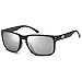 Gamma Ray Optics Polarized Sunglasses for Men Silver Mirror Lens