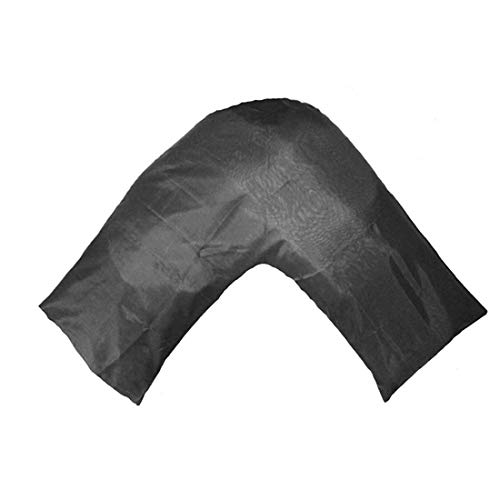 Gyulin Silky Soft Satin Soild Envelope Style V Shaped/Tri/Boomerang Pillow Cover Pillowcase Pillow Protector Cushion Cover for Orthopaedic/Pregnancy/Nursing Pillows,Only Cover No Insert Charcoal Gray