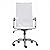 K&A Company Office Chair, White Leather Office Chair High Back