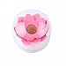 Bloss Cotton Swab Holder Lotus Q-tip Dispenser Decorative Bathroom Accessories, Pink