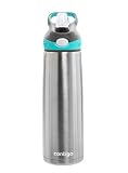 Contigo AUTOSPOUT Sheffield Reusable Vacuum Insulated Stainless Steel Water Bottle, 20oz, Ocean