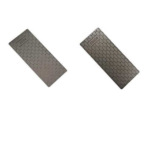 Fityle 2Pcs Single Side Kitchen Knife Sharpening Stone 400/1000 Grit