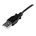 StarTech.com 0.5m Mini USB Cable Cord - A to Up Angle Mini B - Up Angled Mini USB Cable - Black (USBAMB50CMU)