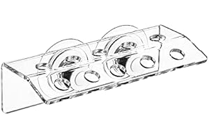 kcrygogo Coral Frag Holder Acrylic Coral Frag Rack with Powerful Double Suction Cups Suitable for Household Fish Tanks (10 Plug Holes) Use Only After Removing The Protective Film.