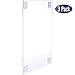 Acrylic Sign Holder with Hook and Loop Adhesive, 8.5 x 11 inches - Portrait or 11 x 8.5 inches - Landscape, Clear Wall Mount Frame, Perfect for Home, Office, Store, Restaurant (3 Pack)