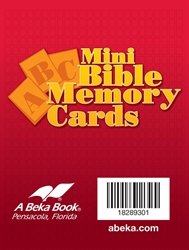 Mini ABC Bible Memory Cards - Abeka Kindergarten