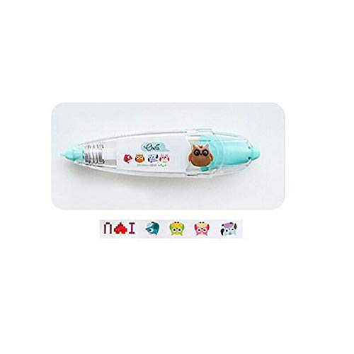 SUPERTOOL Decorative Correction Tape Pen, Cute, Vivid Design Patterns,Owl,for DIY/School/Decoration (1 Pcs)
