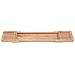 ToiletTree Products Adjustable 100% Natural Bamboo Wooden Bathtub Caddy with Extending Sides