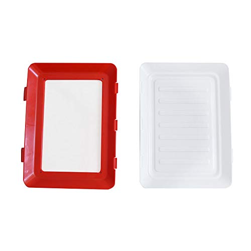 SeaHome Food Plastic Preservation Tray, 2019 New Vacuum Food Preservation Tray Healthy Seal Storage Container Set Kitchen Tools (4 packs) - Thumbnail 3