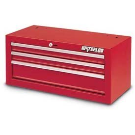 Waterloo Shop Series 26 in. Red 3 Drawer Intermediate Chest by Waterloo