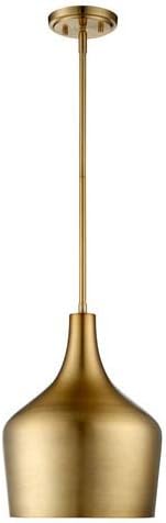 251 First Uptown Natural Brass One-Light Pendant