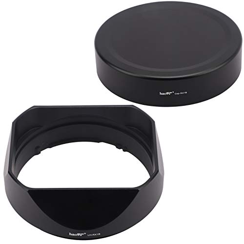 Haoge LHRX1B Square Metal Lens Hood Shade for Sony RX1 RX1R RX1RII rx1m2 and FE 35MM F2