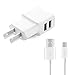 HyperGear Universal USB Wall Charger with Micro Cable, Compact Dual Port 2.0A Output, Power Port 2 for iPhone 7/6s/6 Plus, iPad, Samsung , HTC Nexus Blackberry, Bluetooth Speaker Headset & Power Bank