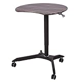 Toolsempire Mobile Sit-Stand Computer Desk Rolling Cart Height Adjustable Laptop Home Office Workstation