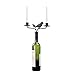 Bird Wine Stopper with Two Taper Holders, Rust Metal