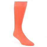 Boldsocks Coral Solid Color Men's Dress Socks 8-12