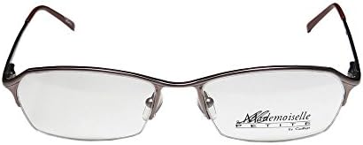 Cottet Mademoiselle 3541c Mens/Womens Prescription Ready Inexpensive Designer Half-rim Spring Hinges Eyeglasses/Spectacles (52-17-135, Taupe)