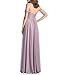 Miao Duo Cold Shoulder Chiffon Bridesmaid Dress Lilac Long A-line Formal Wedding Party Gown Lilac 6