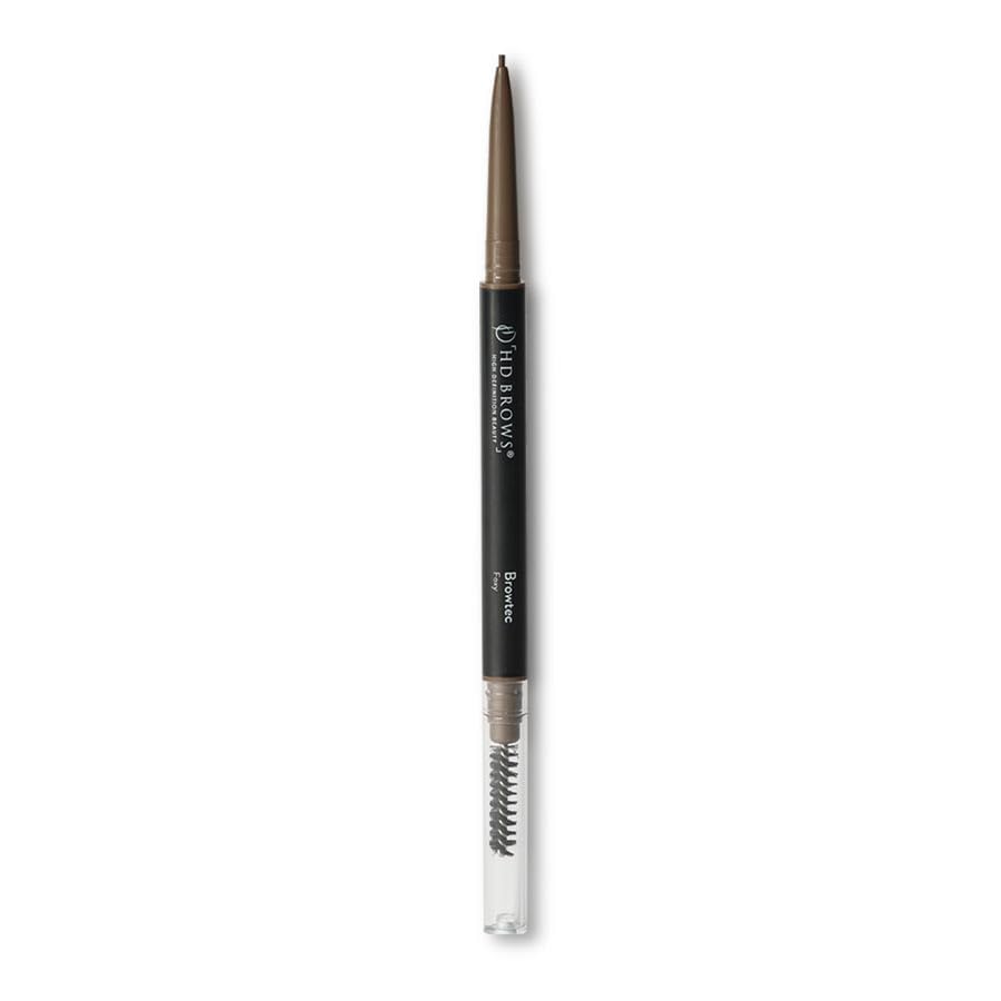 HD BROWS Browtec 1mm Ultra-Fine Eyebrow Pencil, New & Improved Ultra-Fine 1mm Tip, Duel-Ended Pencil and Spoolie, Waterproof, Smudgeproof, Long-Lasting, Foxy (Brown)
