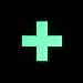 1-Inch Medical Cross 'Super-Lumen' Glow-in-The-Dark Patch (Wolf Gray)