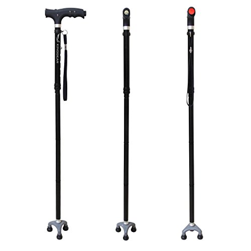 KingGear Travel Adjustable Folding Canes and Walking Sticks for Men and