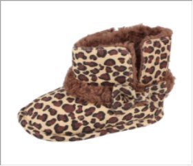Baby Boots Premium Soft Sole Bow Anti-Slip Mid Calf Warm Winter Infant Prewalker Toddler Snow Leopard Boots Itaar