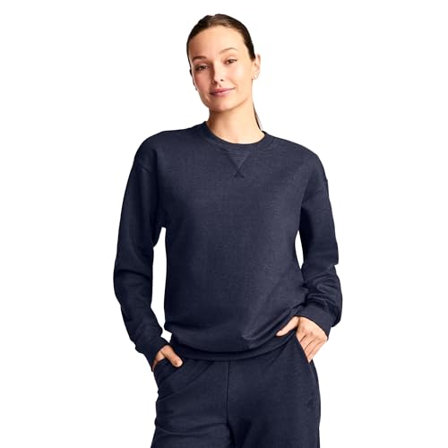 Jockey Women's Loungewear Unwind Lounge Crew Sweatshirt, Jockey Blue, XL at Amazon