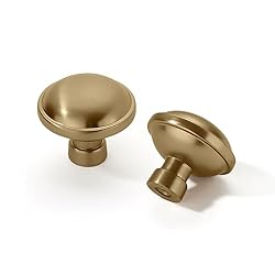 khtumeware 10 Pack 1-1/4 inch Brushed Brass Cabinet