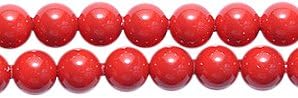 SWAROVSKI 5810 Crystal Round Pearl Beads, 4mm, Red Coral, 50-Pack