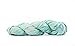 Seafoam Premium Super Bulky Sari Silk Ribbon Yarn | Beautiful Handcrafted Sari Silk Ribbon for Knitting, Crocheting, or Weaving by Darn Good Yarn | 50 Yards, 100 Grams