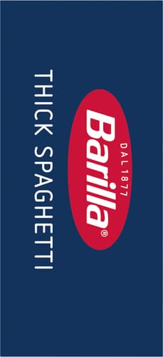 BARILLA THICK SPAGHETTI PASTA, 16 OZ. BOX – NON-GMO, MADE WITH DURUM WHEAT SEMOLINA – KOSHER CERTIFIED