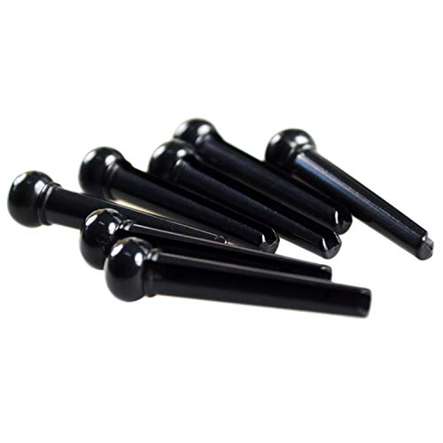 Migavan 12PCS Plastic String Bridge Pins Pegs Bridge Pins Puller Remover Extractor Folk Acoustic Guitar - Thumbnail 7