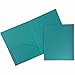 JAM PAPER Heavy Duty Plastic 2 Pocket Extra Tough School Folders - Assorted Fashion Colors - 6/Pack