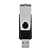 TOPESEL 50PCS 1GB USB 2.0 Flash Drives Bulk Pack Swivel Memory Stick Thumb Drives Pen Drive (1gig, 50 Pack, Black)