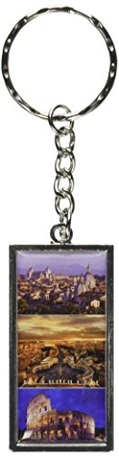 Graphics and More City Of Rome Italy Coliseum Saint Peters Square Keychain Ring (K1766)