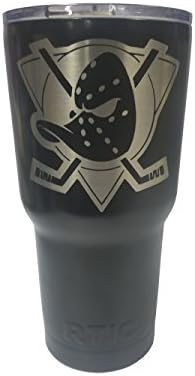 NHL Anaheim Mighty Ducks Travel Tumbler Mug Stainless Steel Black 30 oz