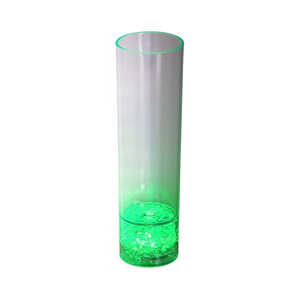 LED-Highlights Led Glas Becher Longdrinkglas 300 ml Led Farbwechsel bunt mit Batterie wechselbar Bar Kunststoff…