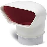 Five Oceans PVC Low Profile Cowl Vent with Snap-On Deck Plate, 3 inches FO-88