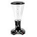 Goplus Beverage Dispenser 3L Plastic w/ LED Shinning Lights Tabletop Black Draft Beer Tower for Bar
