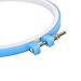 Buytra 5 Pack Plastic Embroidery Hoop Ring Cross Stitch Hoop Quilting Embroidery Circle Set for DIY Art Craft,Random Color,5 Different Sizes