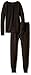 Fruit of the Loom Big Girls' Waffle Thermal Underwear Set, Black, 7/8