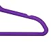 TQVAI 50 Pack Kid Velvet Clothes Hangers Non Slip Space Saver, Purple