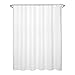 Maytex Textured Waffle Fabric Shower Curtain, White