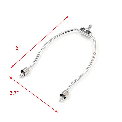 Tulead Lamp Harp Holders Metal Lamp Bracket Detachable Harp Socket Lamp Shades Finial Holder Floor Lamp Holder 6-Inch Pack of 3