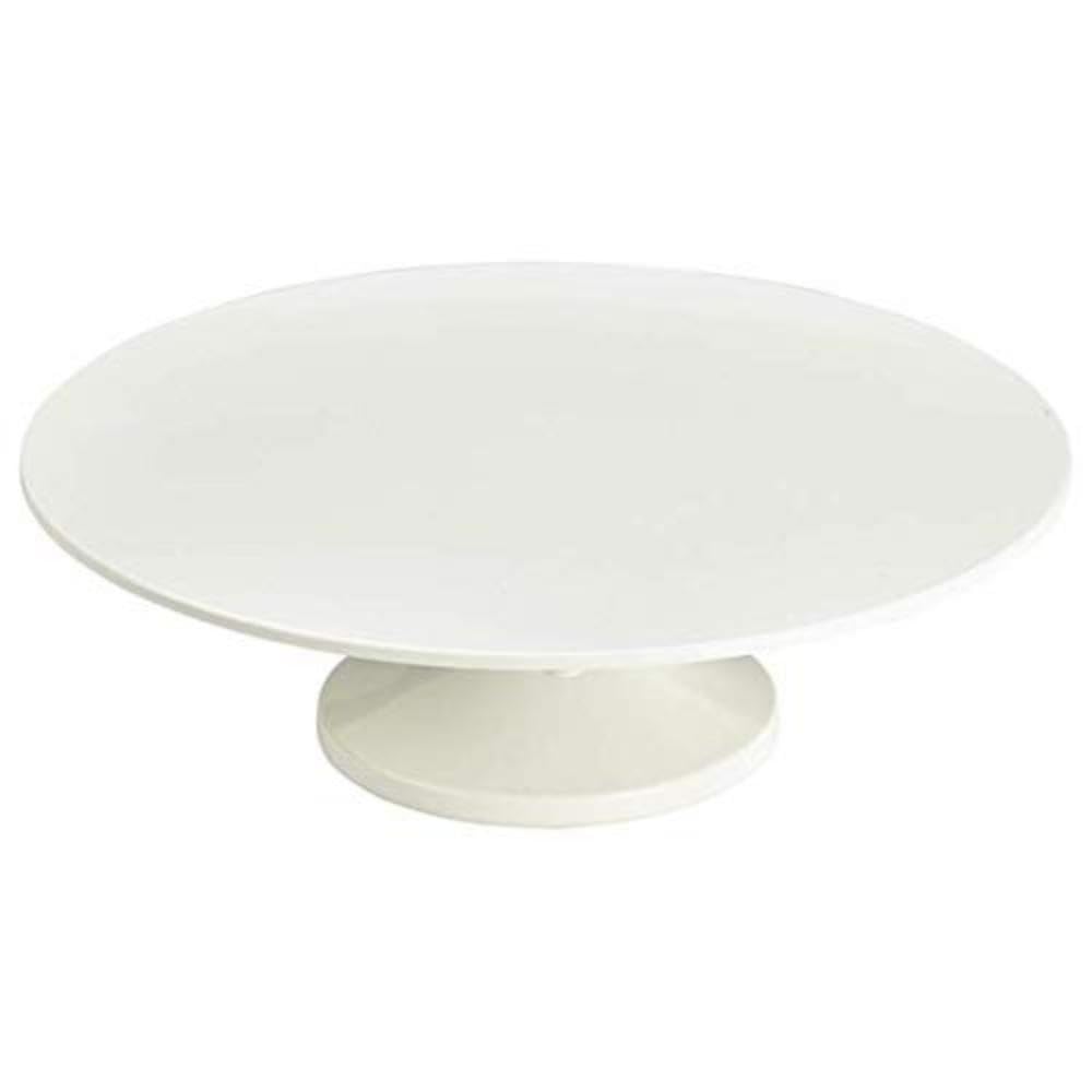 Genware ‎DG654 White Melamine Cake Stand 33cm 13 Inch
