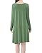 Tandisk Women's Long Sleeve Casual Loose T-Shirt Dress